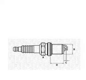 MAGNETI MARELLI 062000780304 -  Свеча зажигания